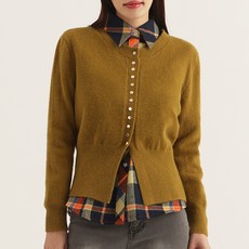 엘쏘 여성용 슬림핏 체크 남방 셔츠 블라우스