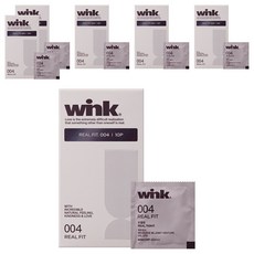 동아제약윙크 리얼핏 004 무꼭지형 콘돔, 10개입, 6개