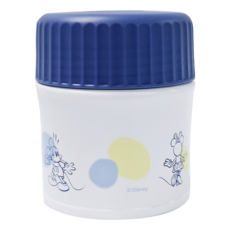 THERMOS 膳魔師 攜帶型雙層不鏽鋼保溫保冷悶燒罐 JB302DS BLY, 米奇黃藍, 1個, 300ml