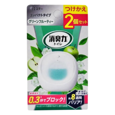 ST 雞仔牌 消臭力 強效持久型浴廁除臭劑補充包 2個 青蘋果香, 12ml, 1盒