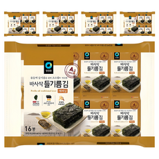 대상 청정원 들기름 바사삭김, 64g, 5개