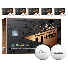 세인트나인 U Pro 프리미엄 고반발 비거리 우레탄 골프공 12p, 화이트, 12개입, 6개