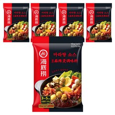 하이디라오 마라탕 소스, 220g, 5개