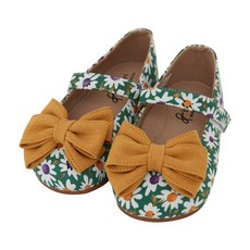 Baby Jam 女童蝴蝶結點綴花朵平底單鞋