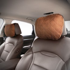 KMMOTORS 便利絎縫車用頸枕, 深棕色