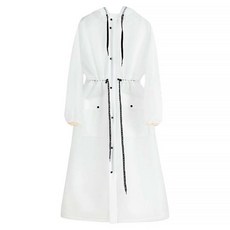 EVA收腰風衣，XL，白色，1件