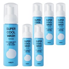 바른생각 슈퍼 쿨 워시 포 맨 남성청결제, 200ml, 6개
