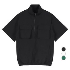 luxgolf 男士街頭外口袋短袖防風套頭衫 PF4M803