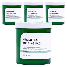 BARULAB 綠茶舒緩爽膚棉墊, 150片, 4罐