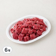 우미학 한우 1등급 정성모듬 국거리용 (냉장), 300g, 6개