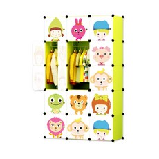 GAPANG 動物玩偶組裝式衣櫃 K款, 綠色