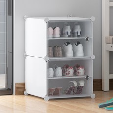 GAPANG 塑膠縫隙4層收納櫃 X, 白色