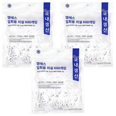 엠에스 국내생산 일회용 치실, 600개입, 3개