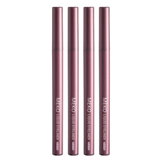 MEKO 絕色媚眼防水眼線液筆 不易暈染脫妝, 03玫瑰棕, 4支