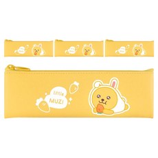 KAKAO FRIENDS Little Friends 可愛迷你扁平鉛筆盒, 4個, Little Muzi