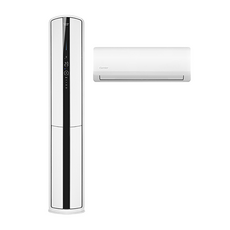 캐리어 58.5㎡(17.7평) + 18.7㎡(5.7평) 에어로 18단 멀티에어컨 스텐드형 CPVU-A181SDGH + 실내기 AUC18VA1SAW10I 방문설치