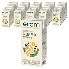 이롬 황성주 박사의 국산콩 두유 우리땅 17곡, 190ml, 32개