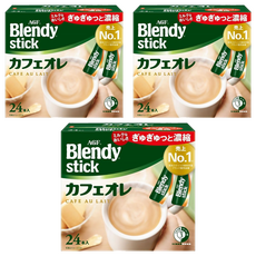 AGF Blendy 經典咖啡歐蕾風味即溶飲品, 8.2g, 24條, 3盒