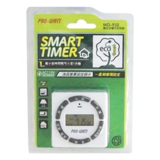 PRO-WATT 華志 迷你數位式電子定時器, 最小定時時間可小至1分鐘, 一星期循環設定, 液晶螢幕設定顯示, AC110V, 1個