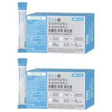 JW중외제약 포스트 프리바이오틱스 프로바이오틱스 프롤린 모유 유산균 영양제, 90g, 2개