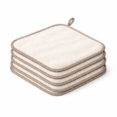 Sea of B 廚房掛環擦手巾, 5個, 象牙白