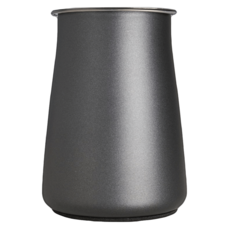 卡特屋 咖啡篩粉器 接粉杯 + 篩粉濾網 + 粉蓋 304不鏽鋼材質 80目濾網 一體式防滑圈, 黑色, 1組