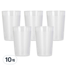 리빙메이트 국산 PC 안깨지는 물컵 230ml, 투명, 10개