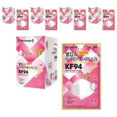 Welkeeps Premium防塵立體口罩 KF94 S號, 25片, 5盒, 白色