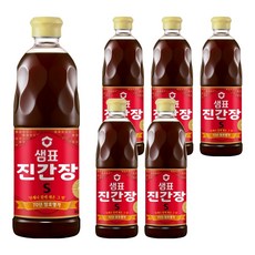 샘표 진간장S, 860ml, 6개