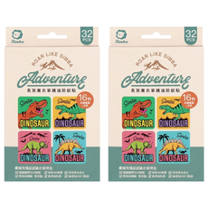 Simba 小獅王辛巴 長效薰衣草精油防蚊貼 恐龍圖鑑 32片, 2盒