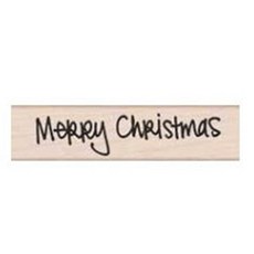 한가람아트타운 Hand painted merry christmas 우드 스탬프, 1개