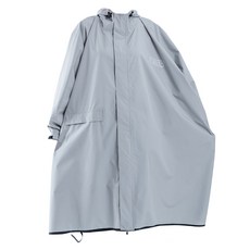 LIBERO 露營 戶外 Ross 防雨斗篷 防水, 灰色, 1個