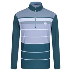 男士換季彈性高爾夫拉鍊長袖T恤 NB-5128