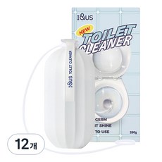 아이앤어스 대용량 자동 변기클리너, 12개, 280g