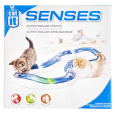 HAGEN 超級灣度競速場 貓咪軌道玩具, 藍色 + 白色, 1盒