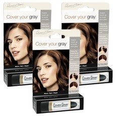 커버유어그레이 터치 업, 블랙, 3개