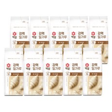 백설 강력 밀가루, 1kg, 10개