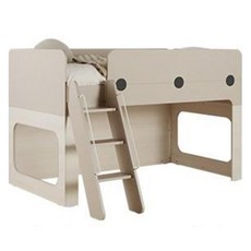 리바트 아동용 뉴루디 2층 벙커침대 방문설치, 화이트오크 + 그레이(침대)