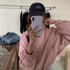 앤드스타일 여성용 어스 리폴 하이넥 바람막이 점퍼 263191