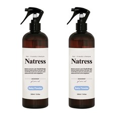 Natress 寵物犬除臭噴霧 爽身粉香, 2個, 500ml