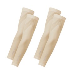 휠라골프 심리스 메쉬라인 팔토시, 스킨, 2세트