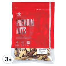 다다모마켓 브라질너트, 500g, 3개