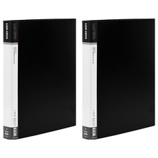 Lan CHYn 連勤牌文具 D型夾 3孔, 黑色, 2入