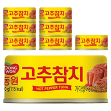 동원참치 고추 참치, 90g, 8개