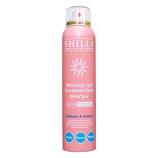 SHILLS 舒兒絲 超清爽舒緩美白防曬冰鎮噴霧 寶寶適用 粉色 180ml，SPF50+，溫和防曬, 1瓶