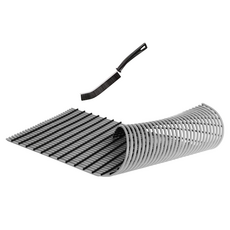 이노스 홈 미끄럼 방지 매트 100 x 150 cm + 전용 청소 솔, 연회색, 1개