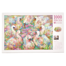 TAIWANG 台旺文創 拼圖 Set 1000片 500x750mm, 水鳥の花環, 1盒