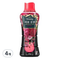 다우니 퍼퓸 쥬얼 루비 피오니 향기 부스터, 480g, 4개