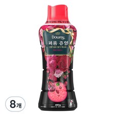 다우니 퍼퓸 쥬얼 루비 피오니 향기 부스터, 480g, 8개