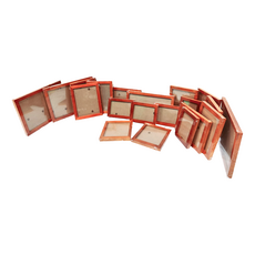 iINDOORS 英倫家居 北歐簡約實木相框20入組, 柚木色, 1組